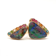 Laden Sie das Bild in den Galerie-Viewer, 14k Rainbow Boulder Opal Ring Mini
