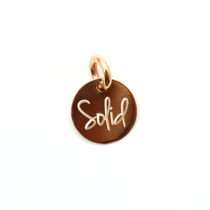 14k "Solid" Gold Tag