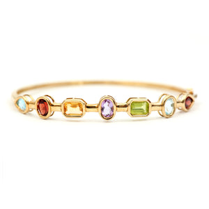 10k Gemstone Bangle