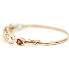 Load image into Gallery viewer, 10k Gemstone Bangle
