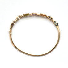 Load image into Gallery viewer, 10k Gemstone Bangle
