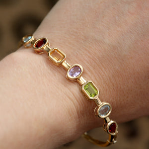 10k Gemstone Bangle