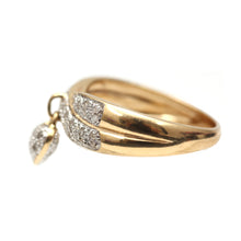 Load image into Gallery viewer, 14k Diamond Heart Charm Ring
