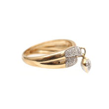 Load image into Gallery viewer, 14k Diamond Heart Charm Ring
