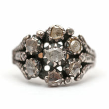 Load image into Gallery viewer, LAYAWAY FOR B***14k Antique Diamond Cluster Ring
