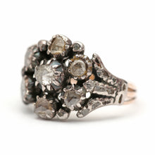 Load image into Gallery viewer, 14k Antique Diamond Cluster Ring

