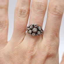 Load image into Gallery viewer, 14k Antique Diamond Cluster Ring
