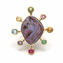 Load image into Gallery viewer, 18k Opal Unicorn Ring
