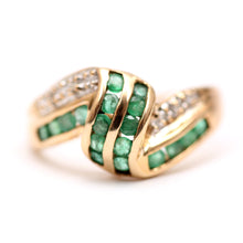 Load image into Gallery viewer, 10k Emerald Diamond Ring
