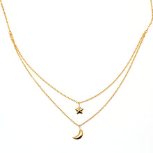 Load image into Gallery viewer, 14k Double Layer Celestial Necklace

