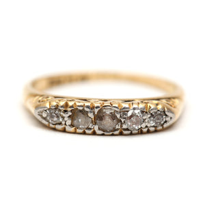 Ornate Old Cut Diamond Band