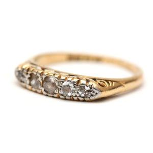 Ornate Old Cut Diamond Band