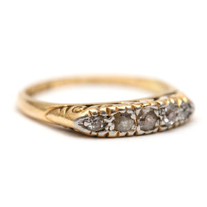 Ornate Old Cut Diamond Band