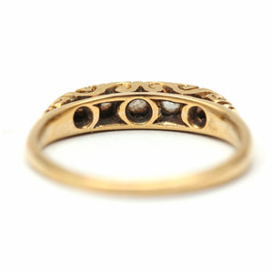 Ornate Old Cut Diamond Band
