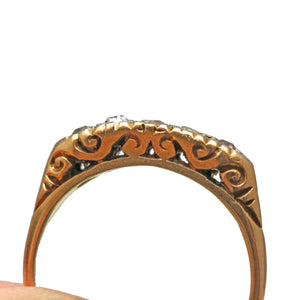 Ornate Old Cut Diamond Band