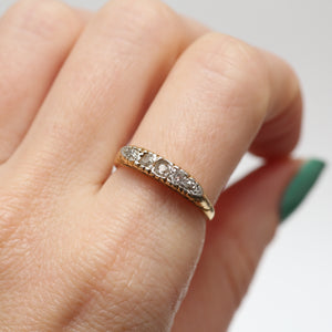 Ornate Old Cut Diamond Band