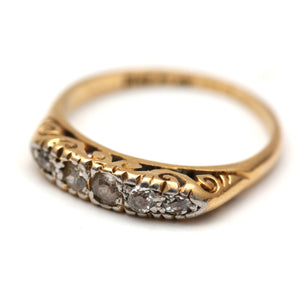 Ornate Old Cut Diamond Band