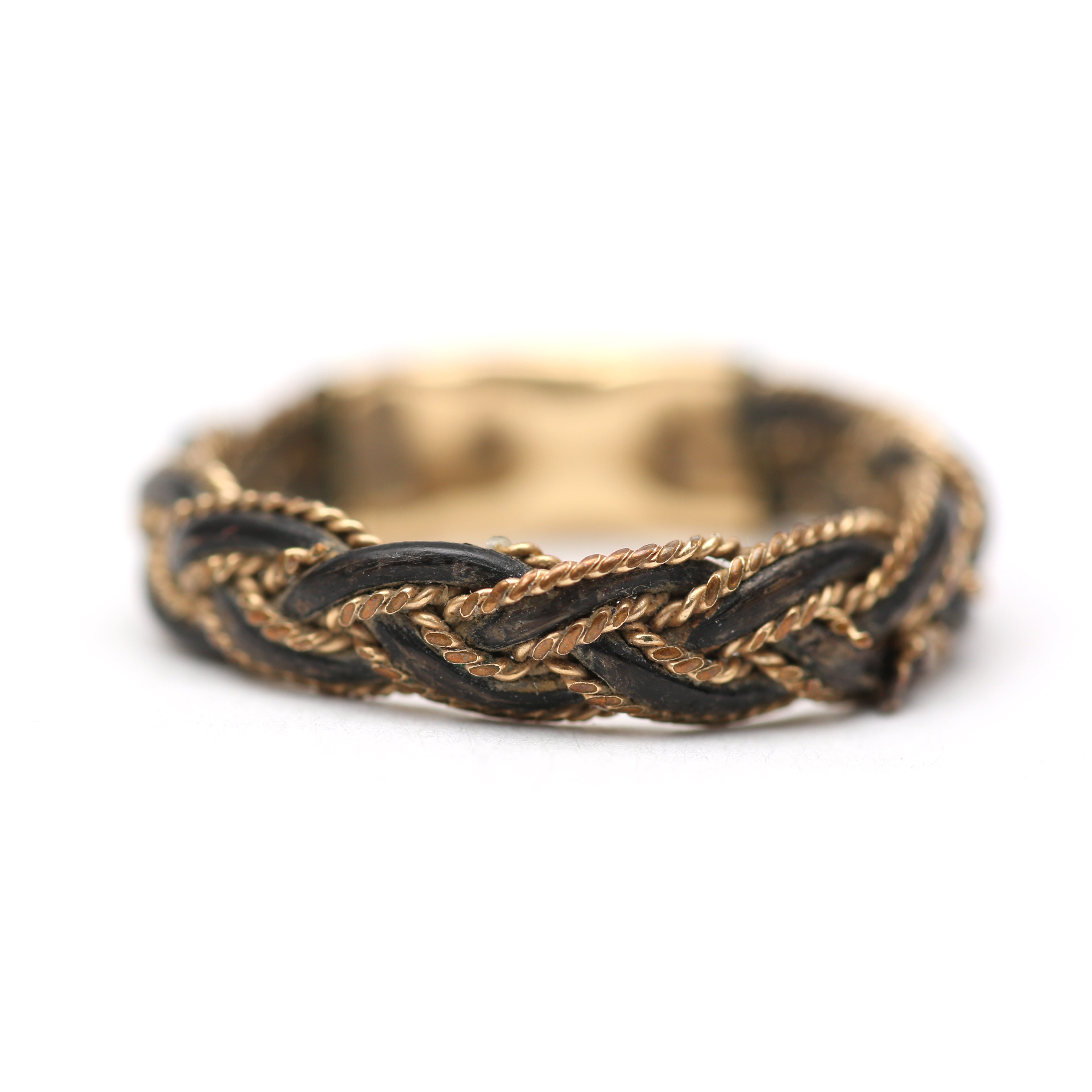 916 GOLD 1 LAYER ELEPHANT HAIR RING – Marina Goldsmith