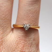 Load image into Gallery viewer, 18k Diamond Heart Ring
