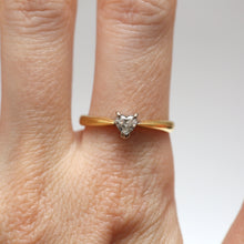 Load image into Gallery viewer, 18k Diamond Heart Ring
