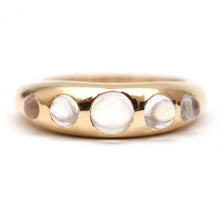 Load image into Gallery viewer, 14k Moonstone Gypsy Ring- round
