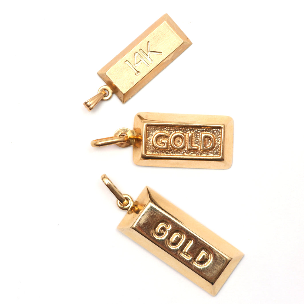 Gold Brick Pendants
