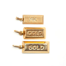 Load image into Gallery viewer, Gold Brick Pendants
