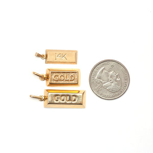 Gold Brick Pendants