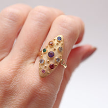 Charger l&#39;image dans la galerie, 14k Multigem Navette Ring
