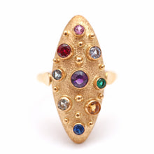 Charger l&#39;image dans la galerie, 14k Multigem Navette Ring
