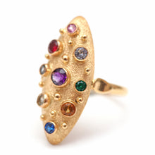 Charger l&#39;image dans la galerie, 14k Multigem Navette Ring
