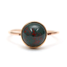 Load image into Gallery viewer, 10k Bloodstone Ring
