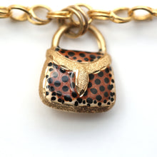 Laden Sie das Bild in den Galerie-Viewer, 14k Wild Child Enamel Charm Bracelet
