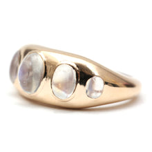 Load image into Gallery viewer, 14k Moonstone Gypsy Ring- Oval
