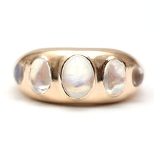 Load image into Gallery viewer, 14k Moonstone Gypsy Ring- Oval
