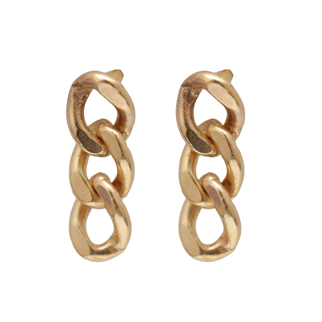 14k Chain Link Earrings