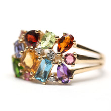 將圖片載入圖庫檢視器 14k Gem Cluster Ring
