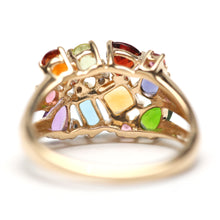 將圖片載入圖庫檢視器 14k Gem Cluster Ring
