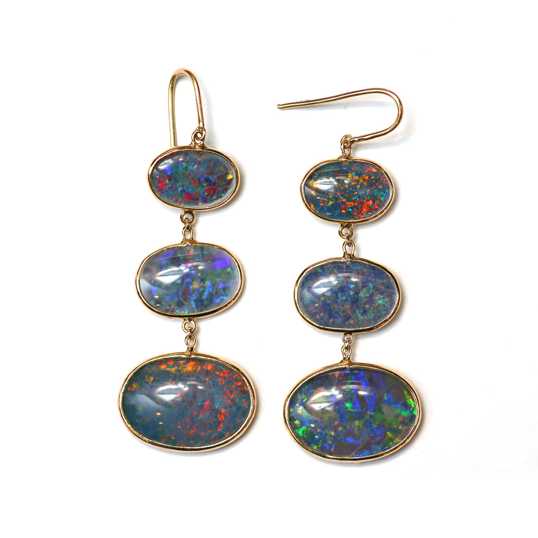 14k Opal Doublet Earrings