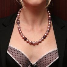 將圖片載入圖庫檢視器 Ruby Diamond Pearl Necklace
