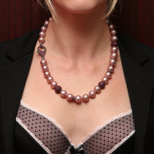Laden Sie das Bild in den Galerie-Viewer, Ruby Diamond Pearl Necklace
