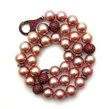 將圖片載入圖庫檢視器 Ruby Diamond Pearl Necklace
