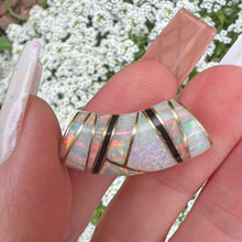 將圖片載入圖庫檢視器 14k Australian Opal Inlay Slide
