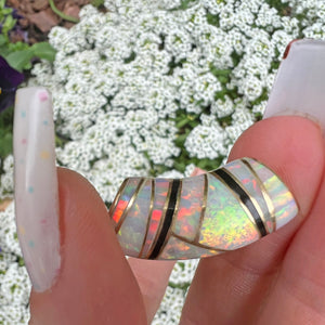 14k Australian Opal Inlay Slide