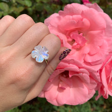 Load image into Gallery viewer, 14k Moonstone Flower Ring
