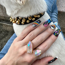 Carica l&#39;immagine nel visualizzatore di Gallery, 14k Angel Aura Quartz Crystal Rings
