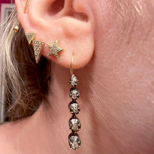 Antique Rose Cut Diamond Earrings