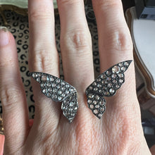 Load image into Gallery viewer, Victorian Diamond Butterfly Cuff Ring
