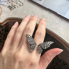 Load image into Gallery viewer, Victorian Diamond Butterfly Cuff Ring
