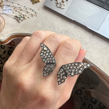 Load image into Gallery viewer, Victorian Diamond Butterfly Cuff Ring
